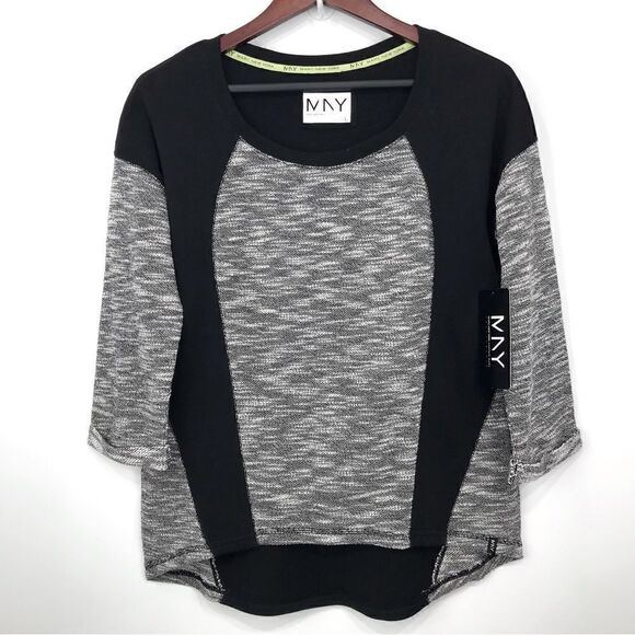 Marc New York Performance Black Marled Knit Pullover- NEW - Picture 3 of 11